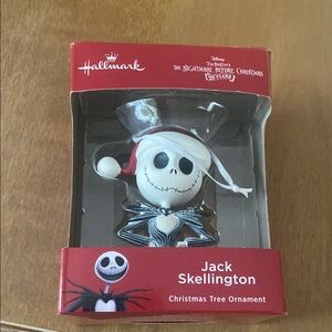 Hallmark Jack Skellington Ornament with Red and White Accents